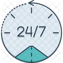 24 시간 길가 지원 길가 아이콘