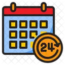 24 시간  아이콘