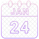 Januar Datum Kalender Symbol