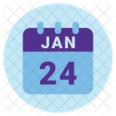 Januar Datum Kalender Symbol