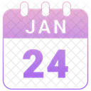 Janvier Date Calendrier Icon