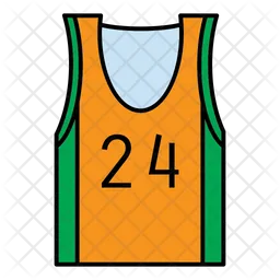 Camiseta con 24 números  Icono