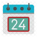 24 Datum Kalender Symbol