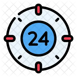 24 Stunden  Symbol