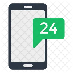 24-Stunden-Chat  Symbol