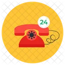 24-Stunden-Hotline  Symbol