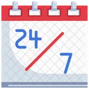 24-Stunden-Kalender  Symbol