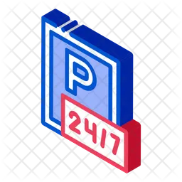 24 Stunden Parken  Symbol