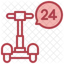 24 Stunden Roller  Symbol