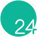 24 Stunden Service  Symbol