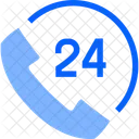 Callcenter 24 H Kundenservice Symbol