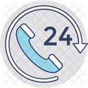 24 Stunden Service  Symbol