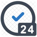 24 Stunden Service  Symbol