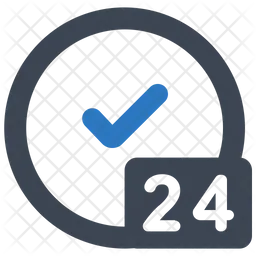 24 Stunden Service  Symbol