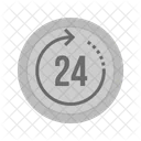 24 Stunden Service  Symbol