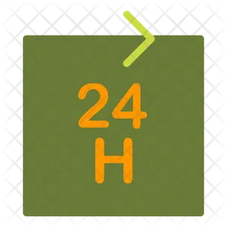 24 Stunden Service  Symbol