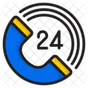 24 Stunden Service Symbol