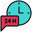 24 Stunden Service  Symbol