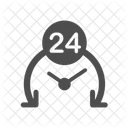 24 Stunden Service  Symbol