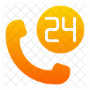 24 Stunden Service  Symbol