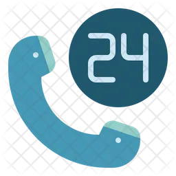 24 Stunden Service  Symbol