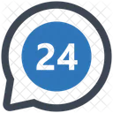 24 Stunden Service  Symbol