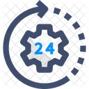 24 Stunden Service  Symbol