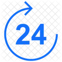 24 Stunden Service  Symbol