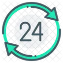 24 Stunden Service  Symbol