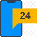 24 Stunden Service  Symbol