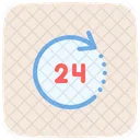 24 Stunden Service  Symbol