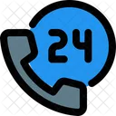 24 Stunden Service  Symbol