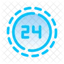 24 Stunden Service  Symbol