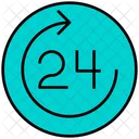 24 Stunden Service  Symbol