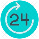 24 Stunden Service  Symbol