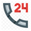 24 Stunden Service  Symbol