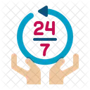 24 Stunden Service  Symbol