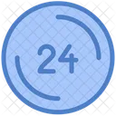 24 Stunden Service  Symbol