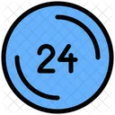 24 Stunden Service  Symbol