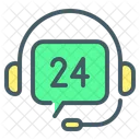 24 Stunden Service  Symbol