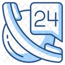 24 Stunden Service  Symbol