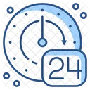 24 Stunden Service  Symbol