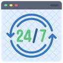 24 Stunden Service  Symbol