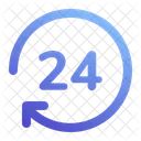 24 Stunden Service  Symbol