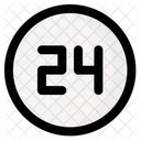 24 Stunden Service  Symbol