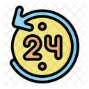 24 Stunden Service  Symbol