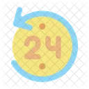 24 Stunden Service  Symbol