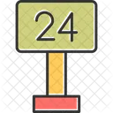 24 Stunden Service  Symbol