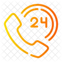 24 Stunden Service  Symbol