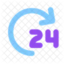 24 Stunden Support  Symbol